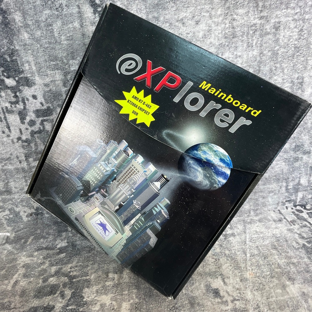 Lucky Star @XPlorer AMD K7 Socket 462 Mainboard KT266A DDR ATX Motherboard Boxed